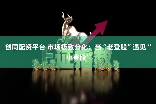 创同配资平台 市场极致分化：当“老登股”遇见“小登股”