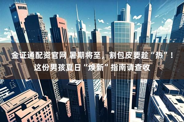 金证通配资官网 暑期将至，割包皮要趁“热”！这份男孩夏日“焕新”指南请查收